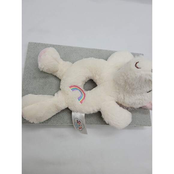 Spark Create Imagine Unicorn Plush Baby Rattle Lovey Toy Nursery Stuffed Animal - Picture 8 of 16